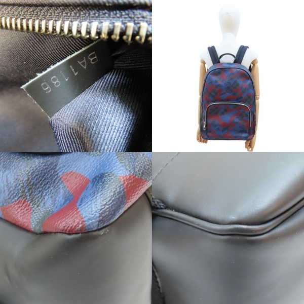 andy backpack louis vuitton Upcycled with Bronze Leather Beaudin Designs drawstring closure LOUIS VUITTON Avenue Sling Damier