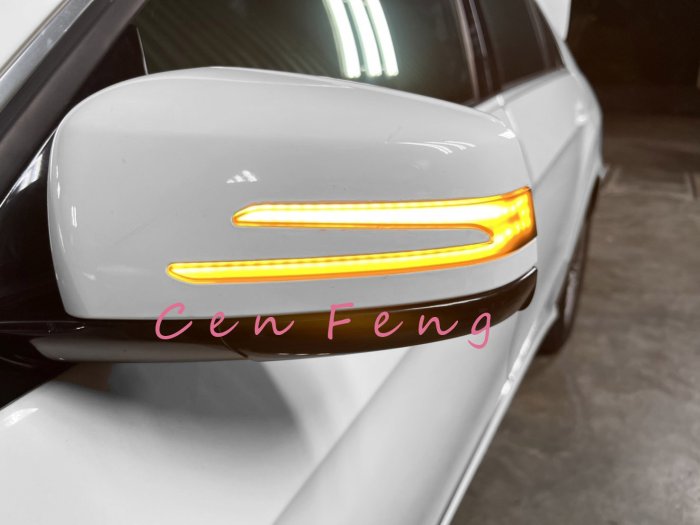 涔峰ＣＦ☆BENZ W204 W176 W212 GLA GLK CLA 後視鏡 方向燈 流水燈 LED 一抹藍
