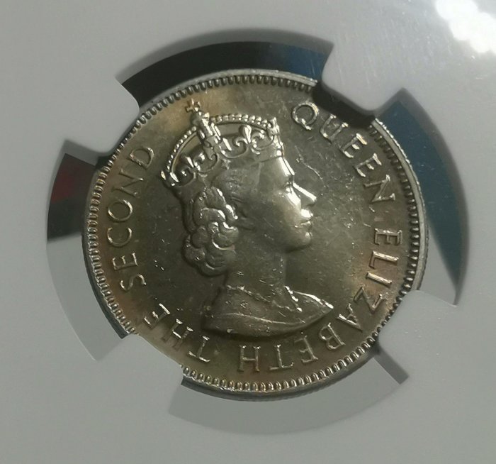1974年香港五毫鎳幣NGC MS64 趣味收藏幣幣收藏古幣收藏| Yahoo拍賣