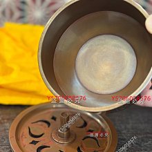中古日本回流高岡銅器已故金工名家蓮田修吾郎朱銅/斑紫銅香爐。斑紫銅