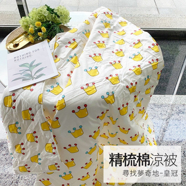 涼被 / 雙人【尋找夢奇地-皇冠】100%精梳棉 戀家小舖臺灣製
