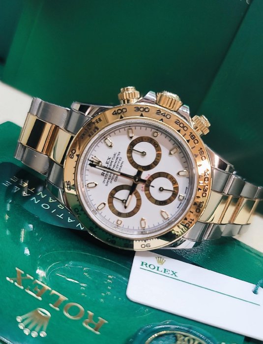 【預定】Rolex116503唯美半金白面Daytona✨️絕美白面 Daytona 男女通殺款 ❤ 換上白色Rb男的帥女的美 ❤二手代尋新款126503預定
