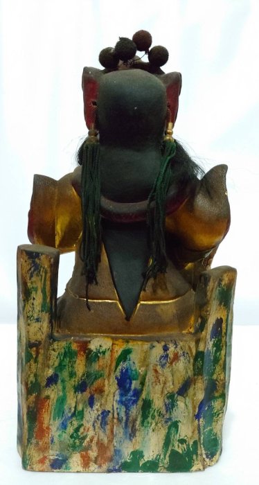 台灣古董神像,法主公/法主真君/法主聖君/法師公/張聖者/張公法主, 八吋八,樟木雕 ,約50年以上老件 ,烏面 | Yahoo拍賣