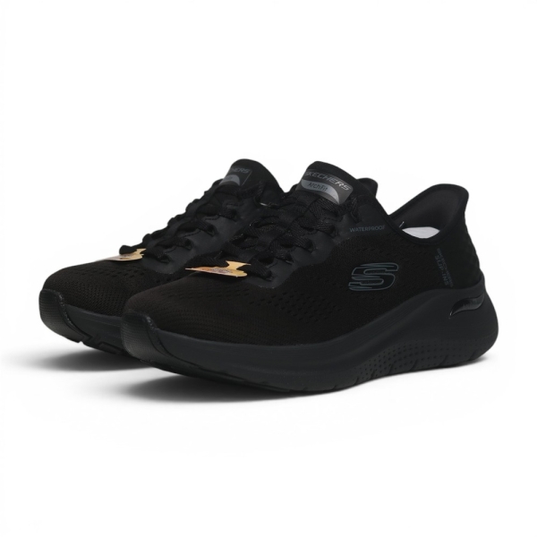 SKECHERS 休閒鞋 ARCH FIT 2 全黑 足弓 瞬穿 防水 女 150337BBK