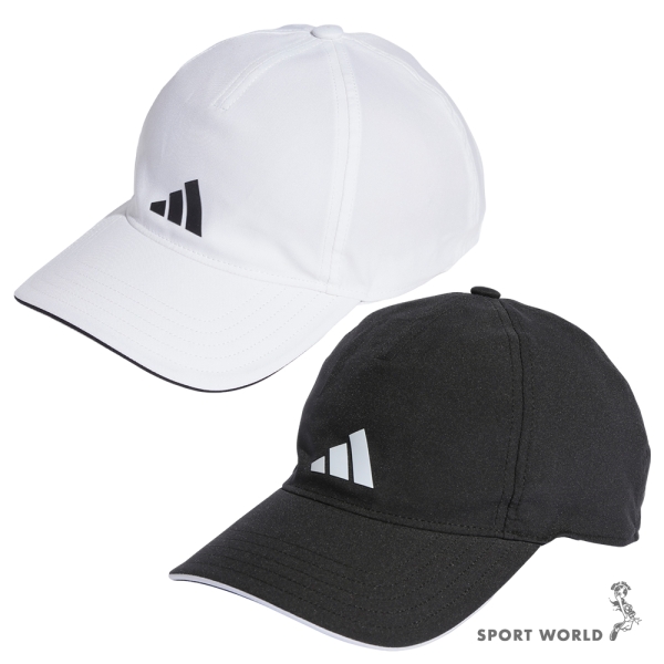 Adidas 帽子 老帽 排汗 透氣 白/黑【運動世界】HT2031/IC6522