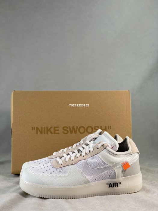 Nike Air Force off white AF1 ow聯名初代低幫男女鞋AO4606-100