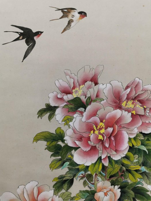 陸小曼 花鳥 LTN-175 陸小曼， 紙本花鳥87x40 | Yahoo拍賣