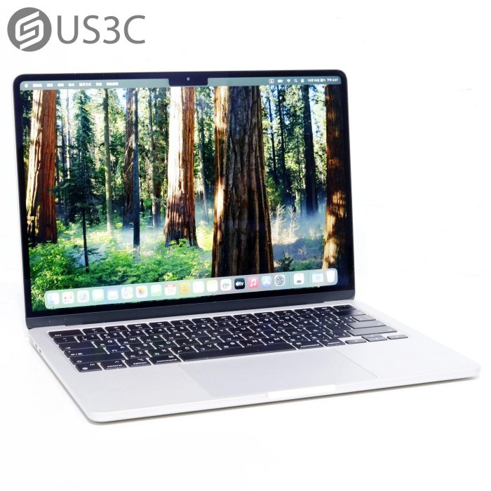 【US3C-青海店】2024年 Apple MacBook Air Retina 13吋 M3 8C10G 24G 1T SSD 銀色 二手筆電