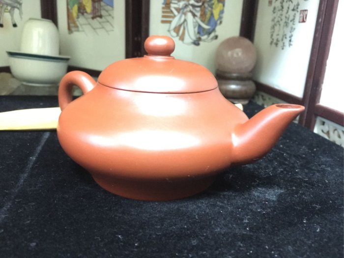 皇室御用精品紫砂館@全手工壺.國家高級工藝美術師.鮑國君.朱泥神燈壺