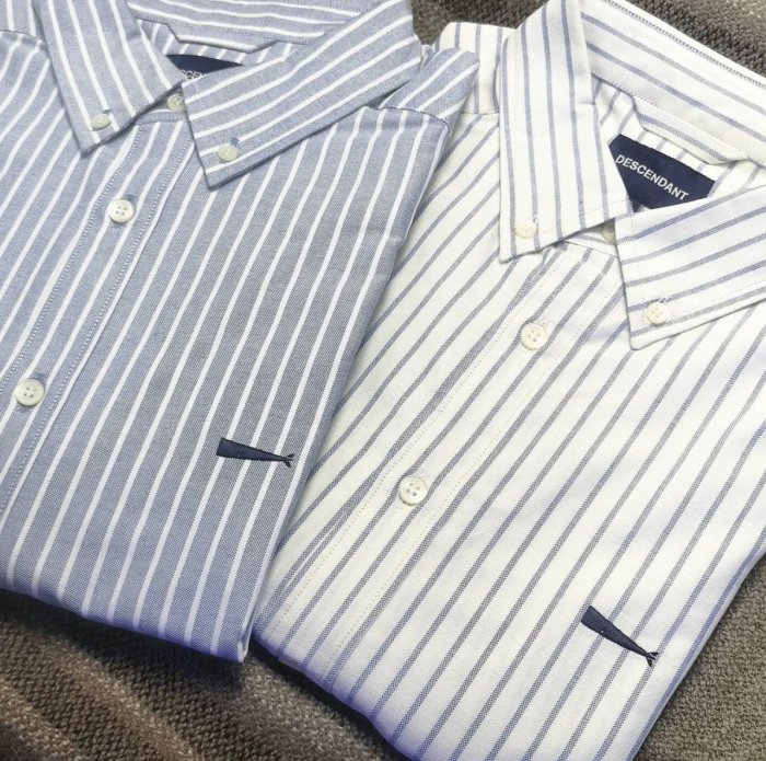 DESCENDANT 21SS KENNEDY'S B.D LS SHIRT FULL SIZE dcdt長袖襯衫條紋