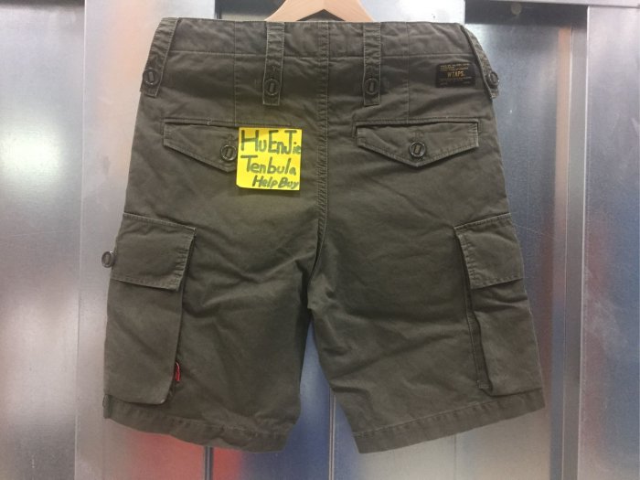 17SS Wtaps Jungle Shorts England Cotton Coad 水洗口袋短褲