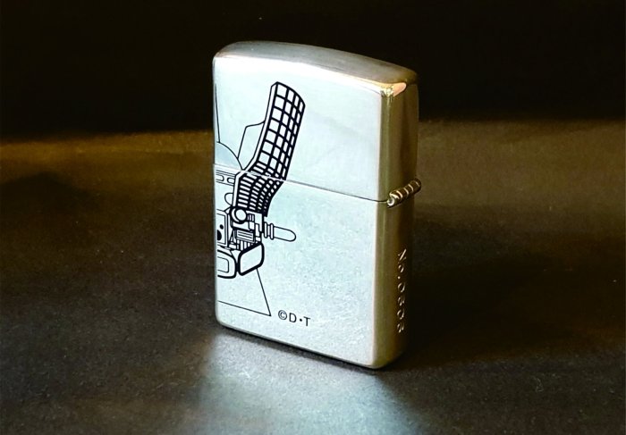 ONE*$1~日系*ZIPPO*MAZINGER-Z《無敵鐵金剛*鈔票夾組》鍍銀/蝕刻