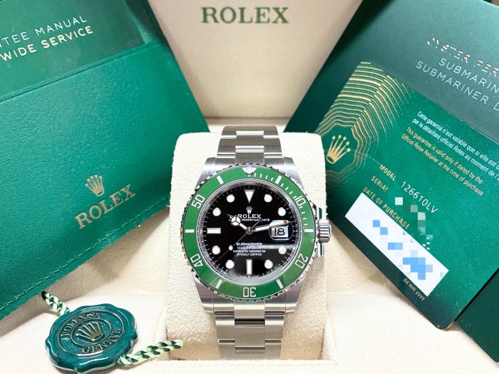 玩錶交流】全新品ROLEX 126610LV 126610 LV MK2 Submariner 星巴克綠水