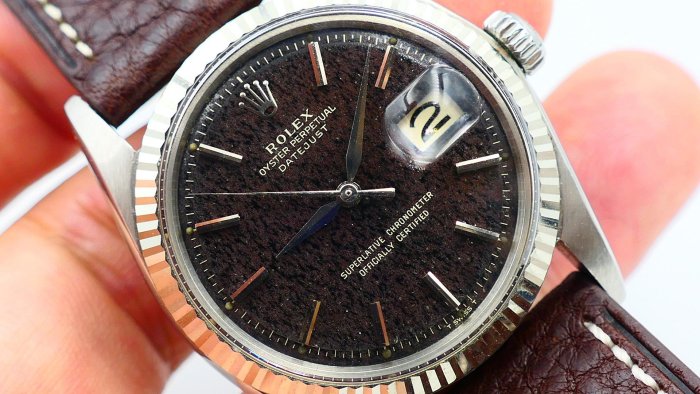 【美好時光】罕見咖啡Tropical Gilt版本！！1966年份ROLEX勞力士經典款1601收藏逸品