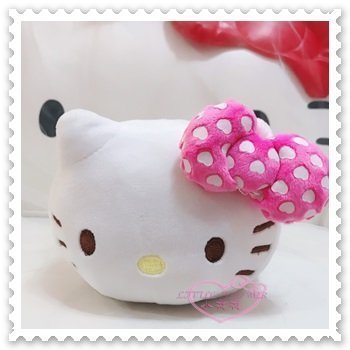 ♥小公主日本精品♥ Hello Kitty 絨毛 置物座 手機收納 蝴蝶結 造型 手機座 00413305