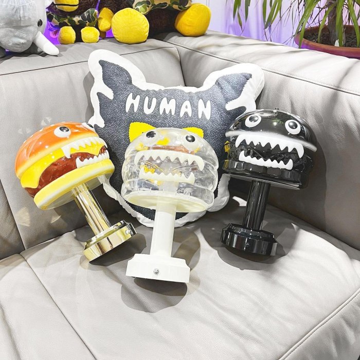 UNDERCOVER HAMBURGER LAMP MEDICOM TOYクリア UNDERCOVER HAMBURGER