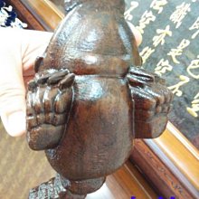 靜福緣】 『含錢金蟾(大款)』天然沉香木雕小款長6.5cm、大款16cm三腳