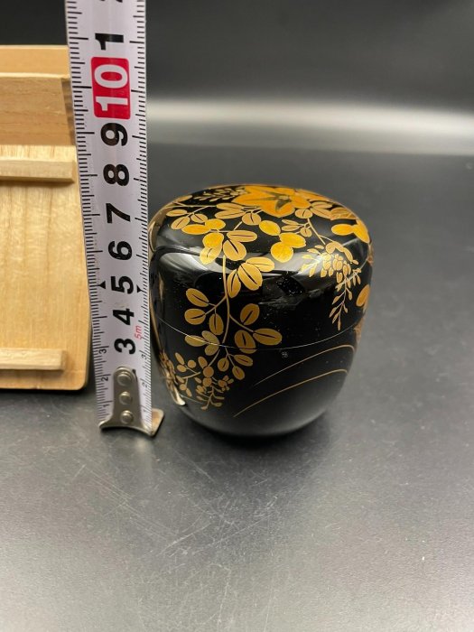 嚴選日本輪島塗大漆金蒔繪茶棗茶入，名家桂寬親手打造桐木箱珍藏，全新