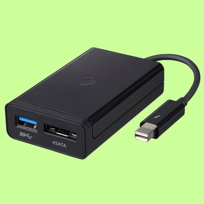 Thunderbolt Esata Usb3 Kanex KTU10 Thunderbolt To USB ESATA Adapter