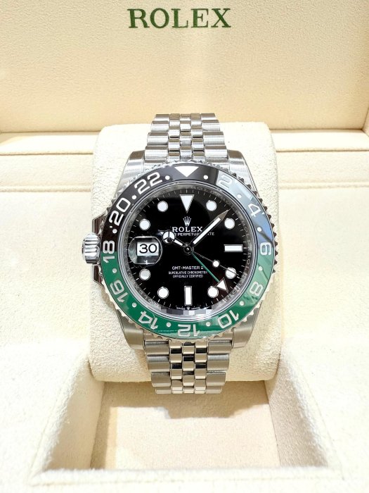 【北林流當品】ROLEX 勞力士 126720VTNR GMT-Master II 五珠帶 雪碧圈 左冠錶 2024年新式保卡