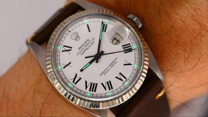 【美好時光】停產逸品ROLEX 1601罕見buckley印刷大羅馬面盤美品!RSC洗油保養完成!( 16014 16234參考)