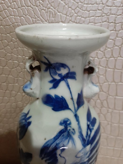 中国清時代豆青釉花瓶 豆青釉觚形瓶 文化遺産オンライン
