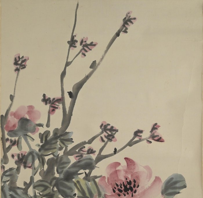 玖隆蕭松和挖寶網XK》託拍陳師曾槐堂牡丹花水墨畫(00541X) | Yahoo拍賣