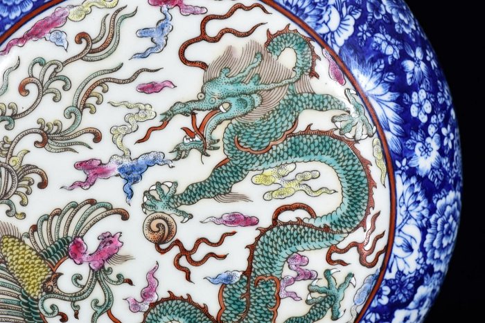 乾隆時期青花瓷瓶龍風紋三管扁瓶瓷器收藏品古董瓶HYX13495 | Yahoo拍賣