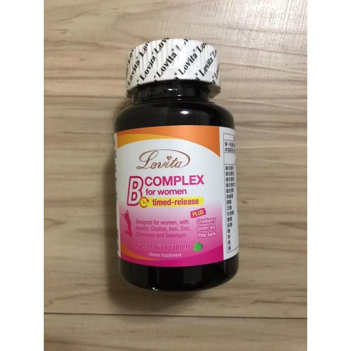 現貨！正品公司貨源！效期2028/5，Lovita愛維他女性緩釋型B群，（1瓶/30錠）