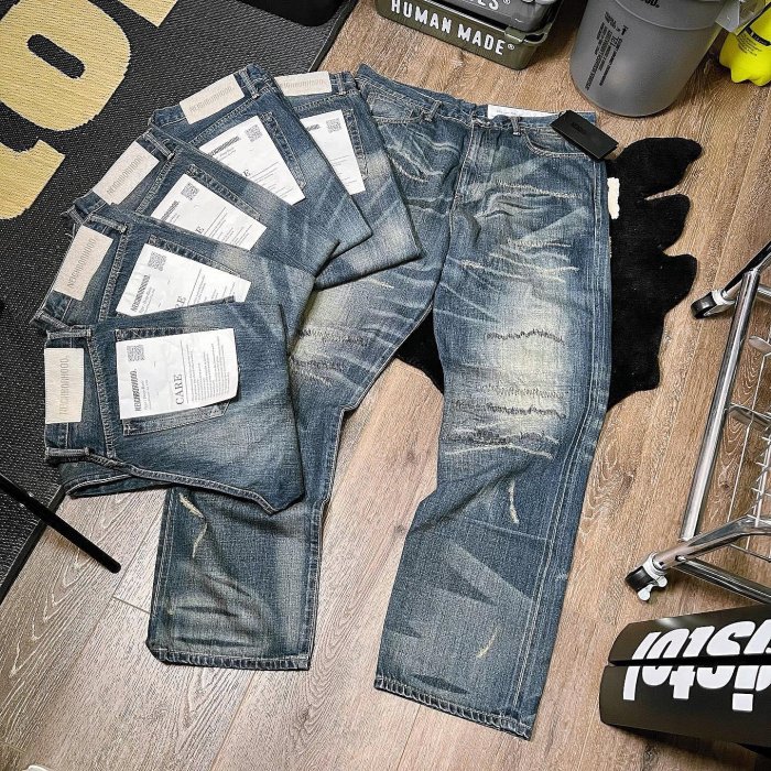 希望商店】NEIGHBORHOOD SAVAGE DENIM DP BASIC PANTS 23SS 金鋼狼刀割