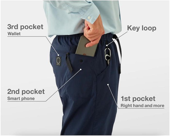 YAMATOMICHI 山と道登山五口袋長褲輕量DW 5-Pocket Pant Navy 深藍海軍