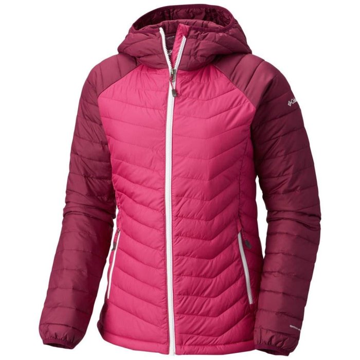 美國代購 Columbia Powder Lite 女款連帽羽絨外套 XS~XL 650 保暖 桃紅 橘 紫 S M L