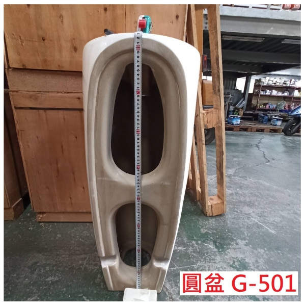 【麗室衛浴】新款 獨特造型 小空間的福利 立柱型面盆 G-501、G-503 共兩款擇一 product lightbox image 3