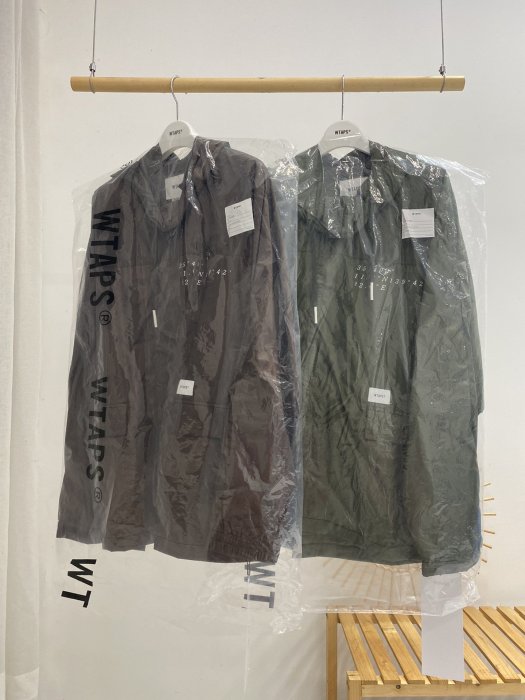 日本WTAPS潮牌21AW新款PILLAR JACKET NYLON TAFFETA輕薄連帽風衣外套