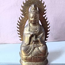 佛像古董，「大明宣德年製」在銘，高2⃣️9⃣️cm，重3800克 A monumental gilt-bronze figure of Panjarnata Mahakala, Mark
