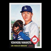 帝國棒球商城】山本由伸藝術卡印刷簽名卡Topps Living Set 球員卡#746 
