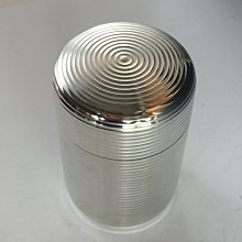 松果坊】日本金工『本錫乾茂號造』螺紋錫罐錫茶入錫茶葉罐日本