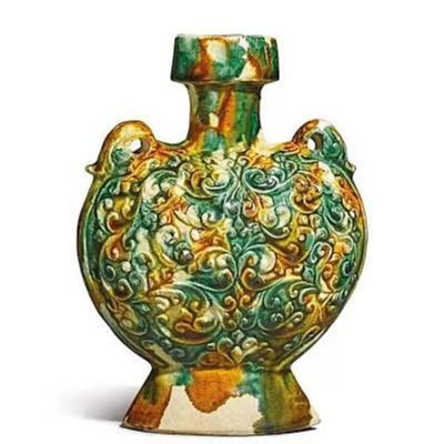 大明成化年製盖罐 古陶瓷黃釉蓋罐暗刻海濤龍紋款大明成化年製- Collect.tw