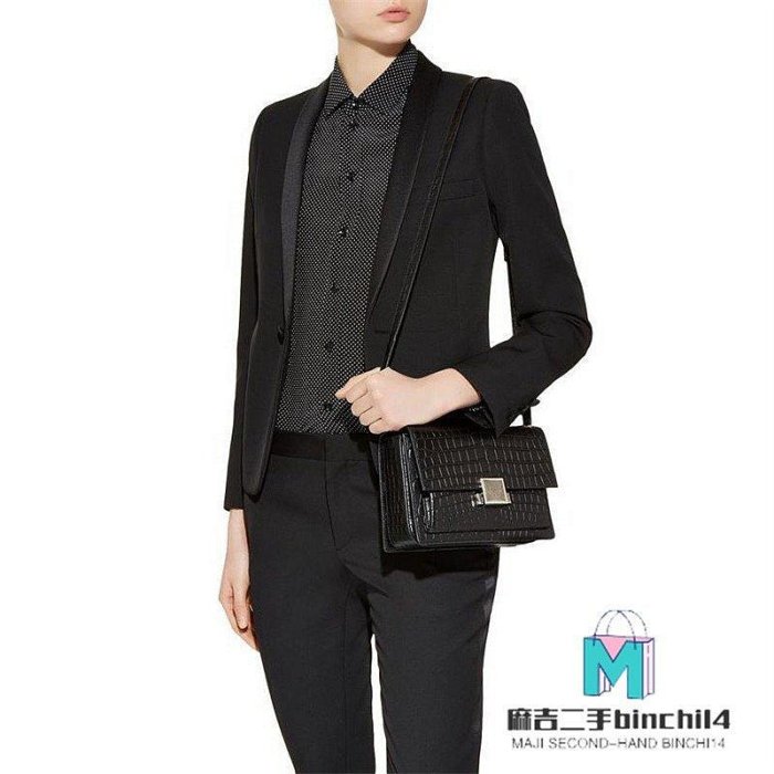 Saint Laurent YSL Bellechasse 中號 鱷魚紋 斜背包 學院包