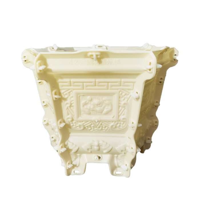 新款六角水泥花盆模具陽臺盆景盆模板混泥土現澆自制塑料花盆模型