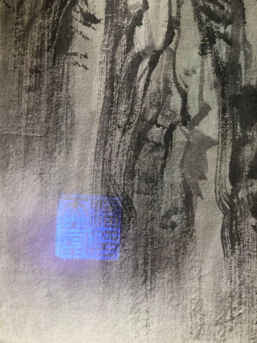 Z299【潘天壽】山水，八尺橫幅純手繪作品尺寸約：239*100厘米未裝裱