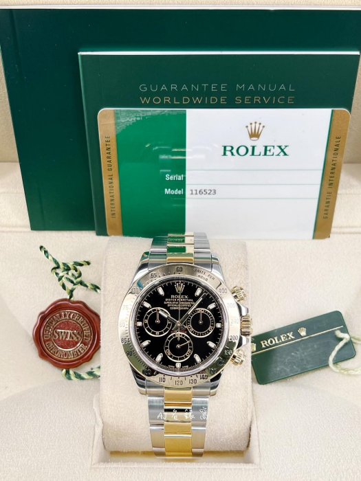 【現貨】Rolex 勞力士 迪通拿 Daytona 116523 半金 黑面 40MM 15年 非116503 126505 126503 126500