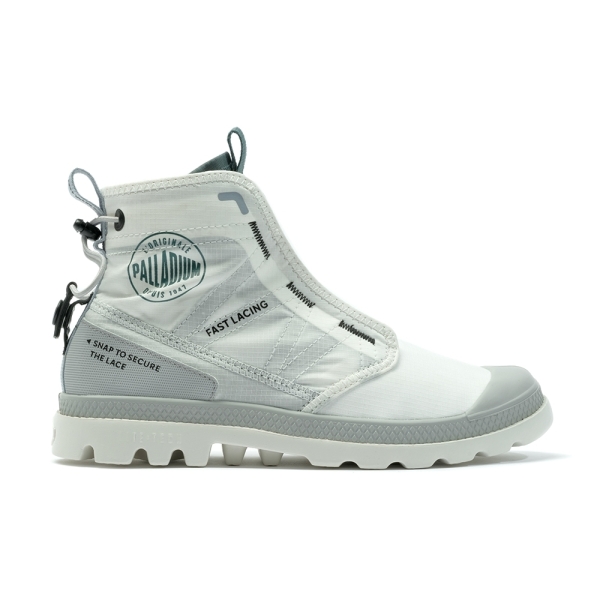 PALLADIUM 休閒鞋 PAMPA TRAVEL LITE RS 白綠 快穿 輕量 尼龍靴 女 79104-116