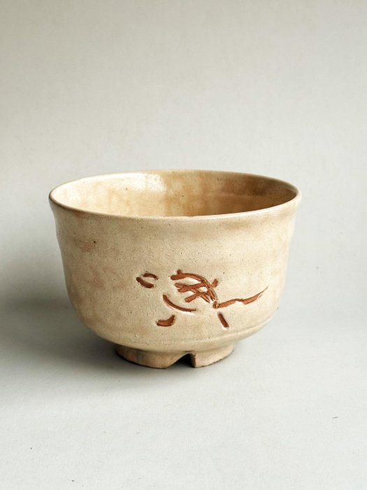 杉本貞光茶碗信樂燒日本中古粉引茶道具| Yahoo拍賣
