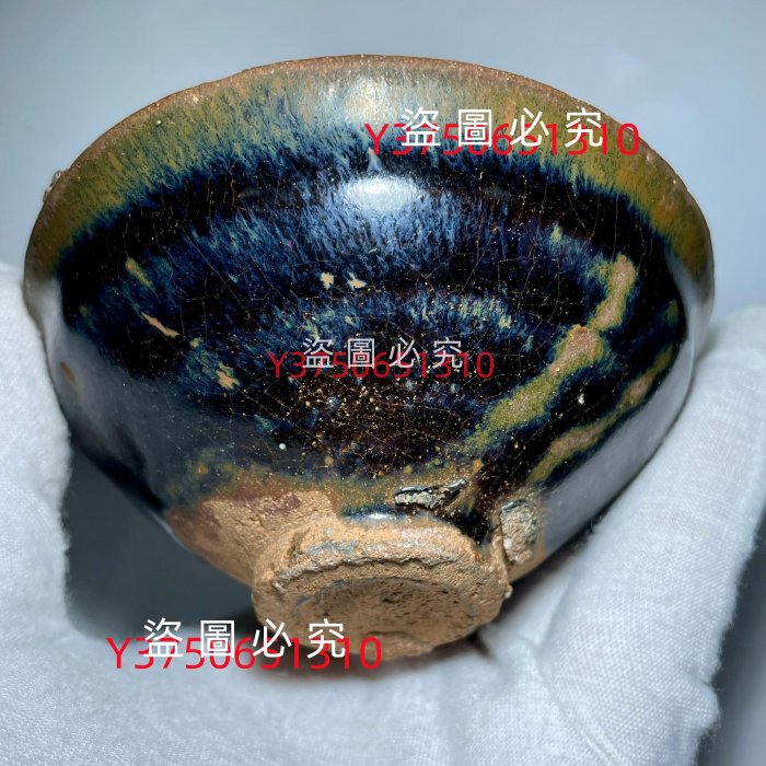 建窯建盞#宋代老盞#北宋窯變青藍兔毫鷓鴣斑銀毫璽圭雅集同款茶具茶器建