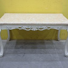 新竹二手家具◎百豐悅2手家具-二手 餐桌椅 150公分歐式石面餐桌 五尺餐桌 六人餐桌 桃園二手傢俱 三灣2手家具