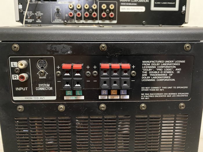 YAMAHA TCD-AV1 5.1家庭劇院/CD/收音環繞擴大機含主動重低音有原