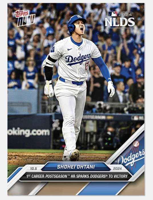 預購] 2024 MLB Topps NOW Card 801 大谷翔平季後賽全壘打| Yahoo拍賣