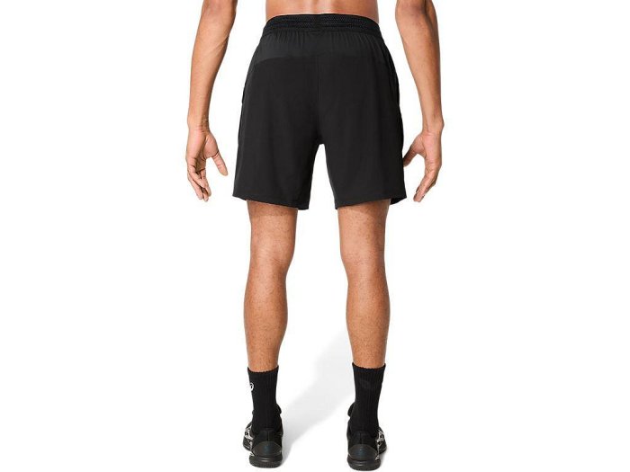 【曼森體育】ASICS 亞瑟士 7吋平織 短褲 男款 ACTIMOTION 海外版 網球短褲 黑