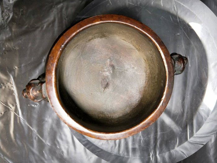 頂天- 陳巧生款雙獅耳銅爐(不含塑膠座) 《特殊品》 | Yahoo拍賣